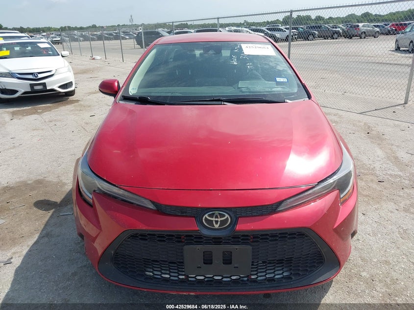 2020 Toyota Corolla Le VIN: 5YFEPRAE2LP123079 Lot: 42529684
