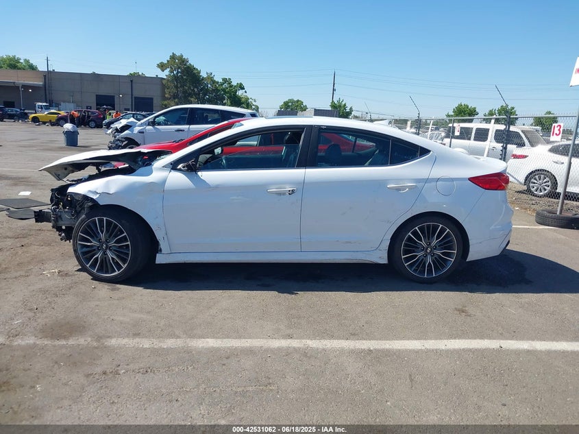 VIN KMHD04LB3JU533021 2018 HYUNDAI ELANTRA SPORT