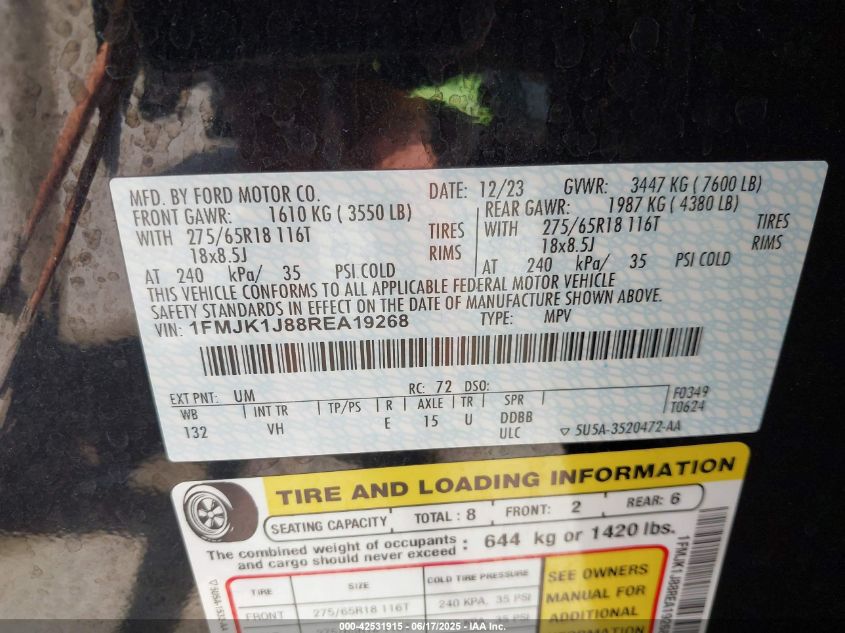 2024 Ford Expedition - 1FMJK1J88REA19268