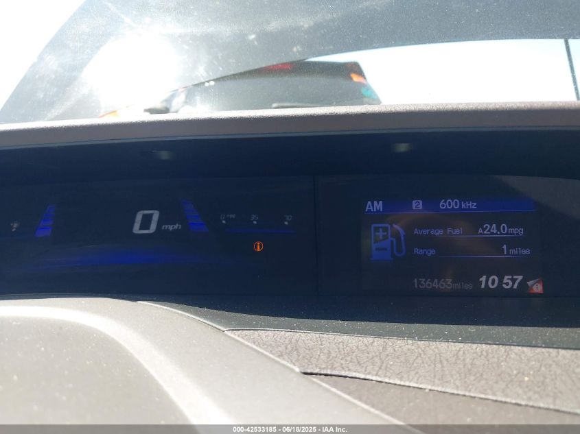 2012 Honda Civic Lx VIN: 19XFB2F54CE012652 Lot: 42533185