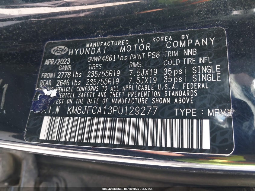 2023 HYUNDAI TUCSON HYBRID SEL CONVENIENCE - KM8JFCA13PU129277