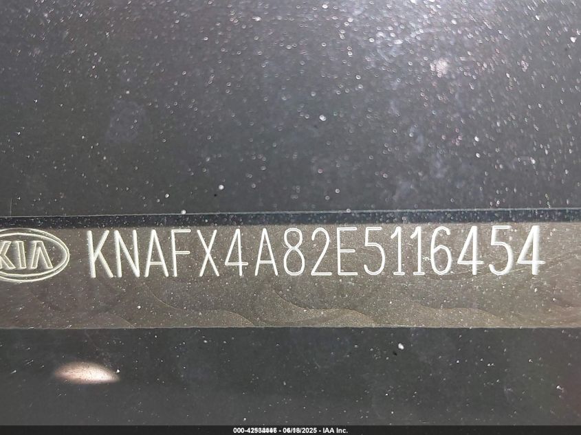 2014 Kia Forte Ex VIN: KNAFX4A82E5116454 Lot: 42534446