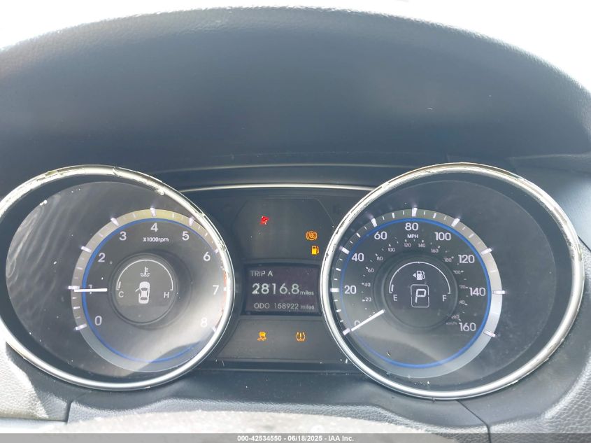 2012 Hyundai Sonata Gls VIN: 5NPEB4AC6CH377357 Lot: 42534550