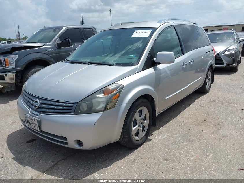 2009 Nissan Quest 3.5 S silver van gasoline 5N1BV28U89N106642 photo #3