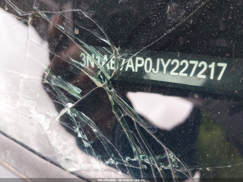 2018 Nissan Sentra Sv VIN: 3N1AB7AP0JY227217 Lot: 42534992