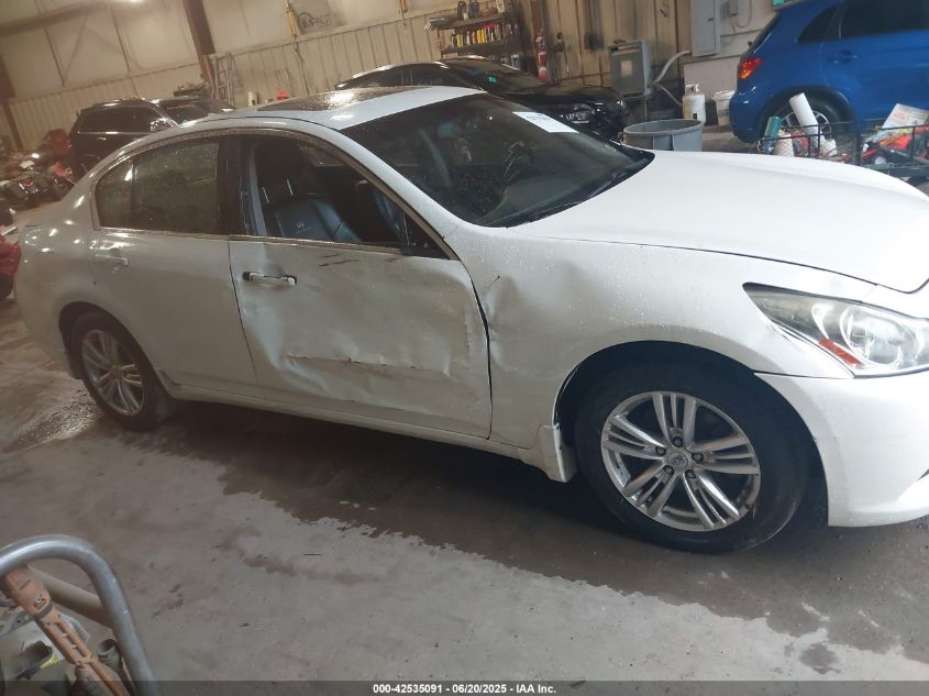 2011 Infiniti G37X VIN: JN1CV6AR9BM350045 Lot: 42535091
