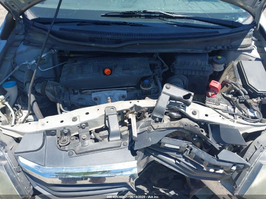 2012 Honda Civic Lx VIN: 2HGFB2F5XCH566266 Lot: 42536067