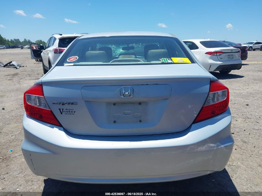 2012 Honda Civic Lx VIN: 2HGFB2F5XCH566266 Lot: 42536067