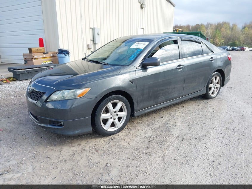 2007 Toyota Camry Se grey sedan gasoline 4T1BE46K87U592370 photo #3