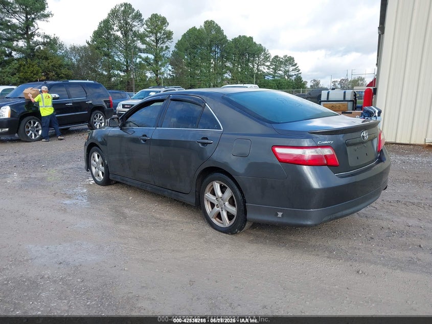 2007 Toyota Camry Se grey sedan gasoline 4T1BE46K87U592370 photo #4