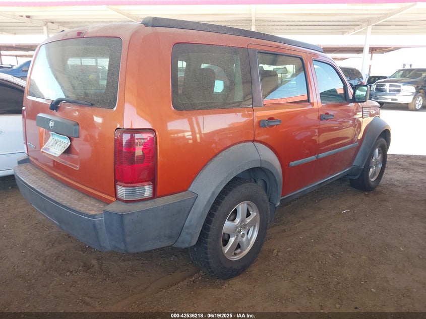 2007 DODGE NITRO VIN: 1D8GT28K17W726918
