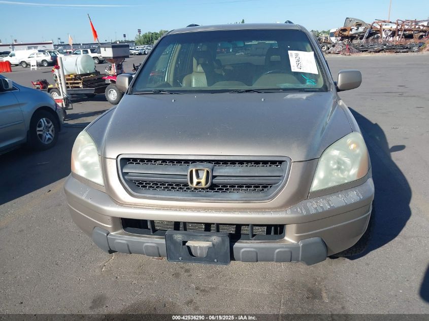 2004 Honda Pilot Ex-L VIN: 2HKYF18614H506395 Lot: 42536290