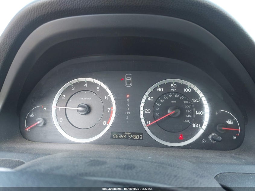 2009 HONDA ACCORD VIN: 1HGCP36889A013904