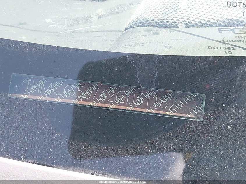 2002 Honda Accord 2.3 Se VIN: JHMCG56762C031182 Lot: 42536320