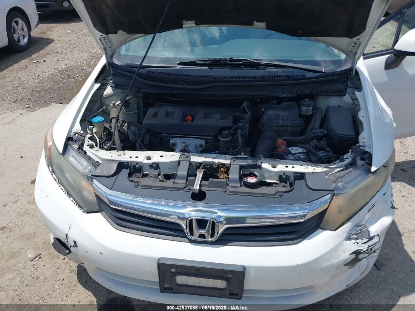 2012 Honda Civic Lx VIN: 2HGFB2F58CH587486 Lot: 42537086