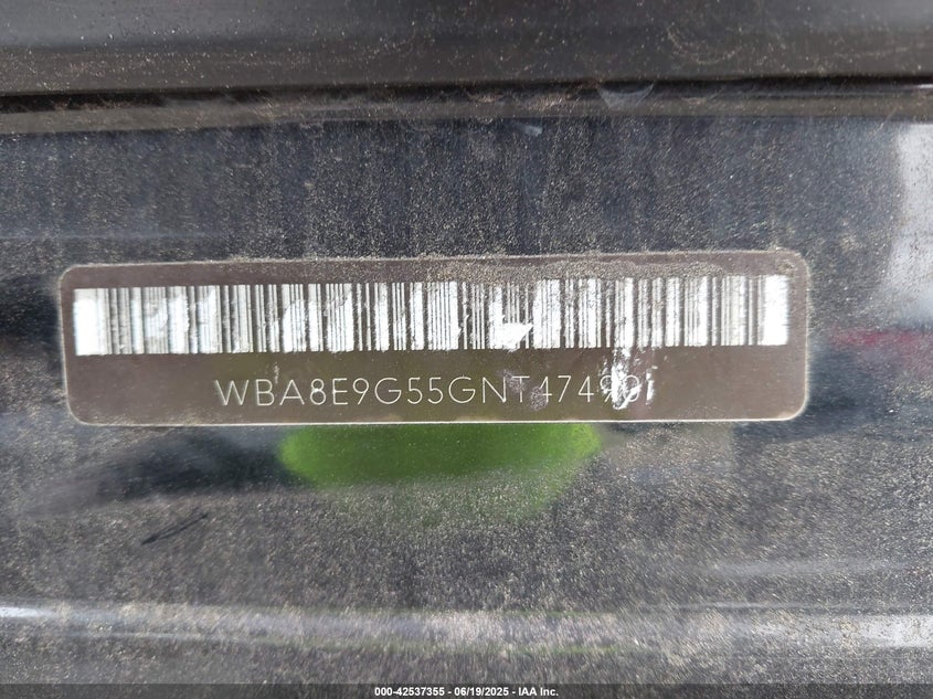 2016 BMW 328I WBA8E9G55GNT47490
