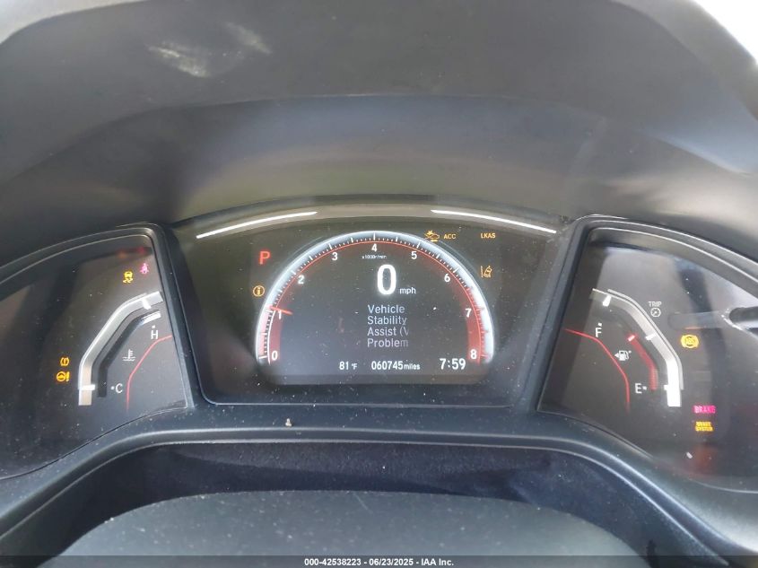 2019 Honda Civic Sport VIN: SHHFK7H4XKU412403 Lot: 42538223