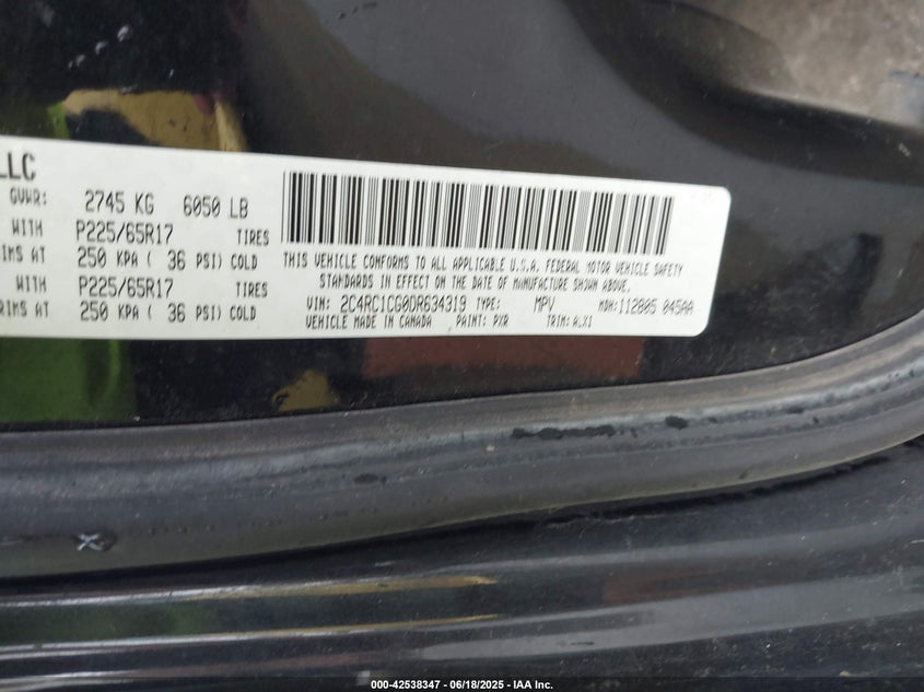 2C4RC1CG0DR634319 2013 CHRYSLER TOWN & COUNTRY photo no. 9