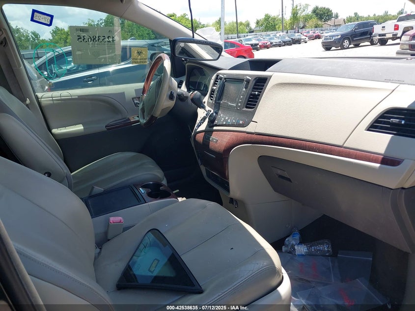 2014 TOYOTA SIENNA LIMITED V6 7 PASSENGER/XLE V6 7 PASSENGER AUTO ACCESS SEAT/XLE V6 8 PASSENGER - 5TDYK3DC3ES526954