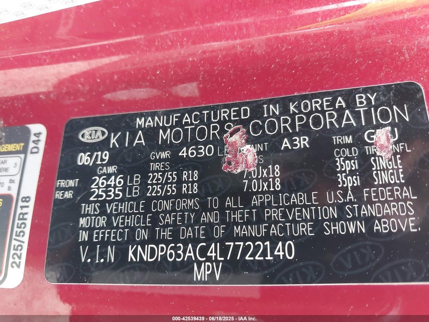 2020 KIA SPORTAGE S - KNDP63AC4L7722140