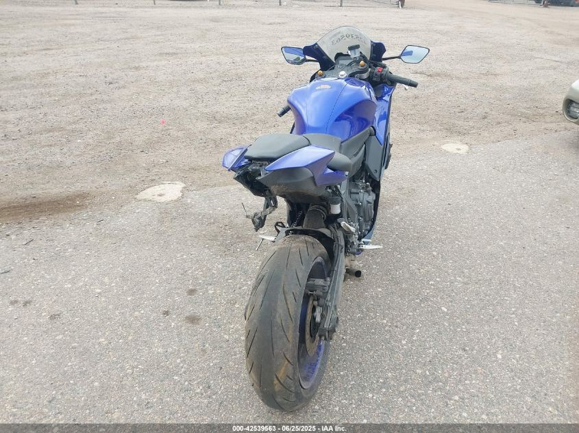 2022 Yamaha Yzfr7 VIN: JYARM38E5NA000716 Lot: 42539563