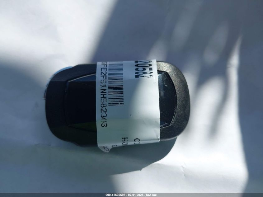 2022 Honda Civic Sport VIN: 2HGFE2F51NH582303 Lot: 42539598