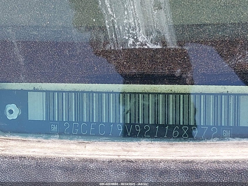 2002 Chevrolet Silverado 1500 Ls VIN: 2GCEC19V921168972 Lot: 42539668