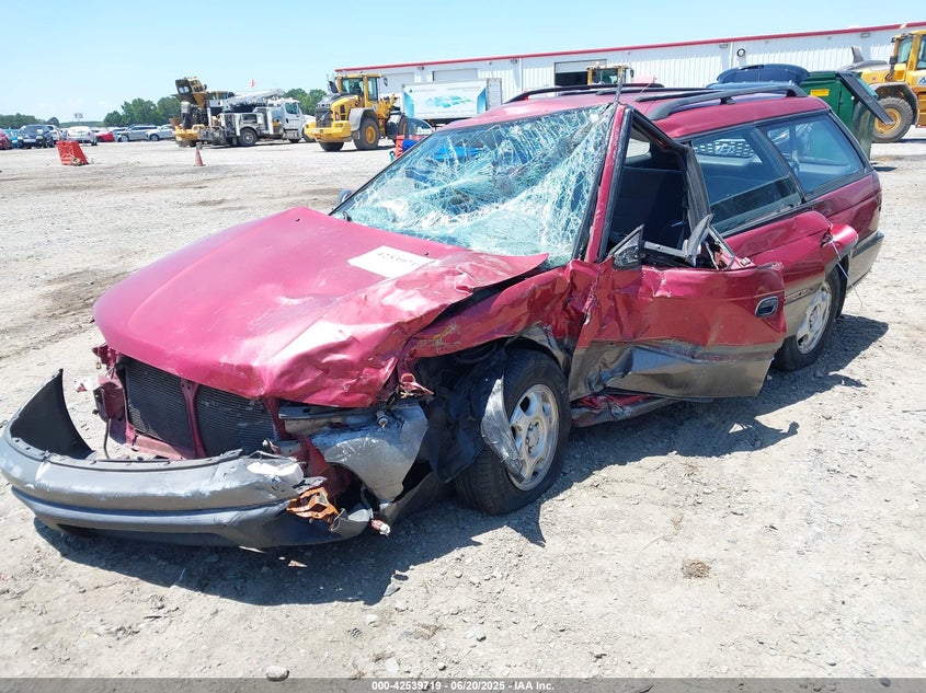 1996 Subaru Legacy Outback red van gasoline 4S3BG6858T7380031 photo #3