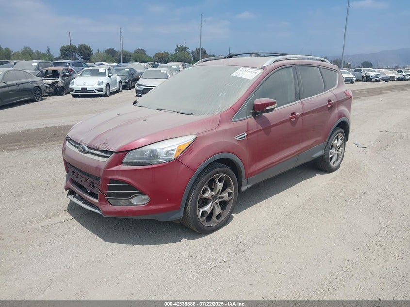 Vin: 1fmcu0j95dua47050, lot: 43032718, ford escape titanium 20132