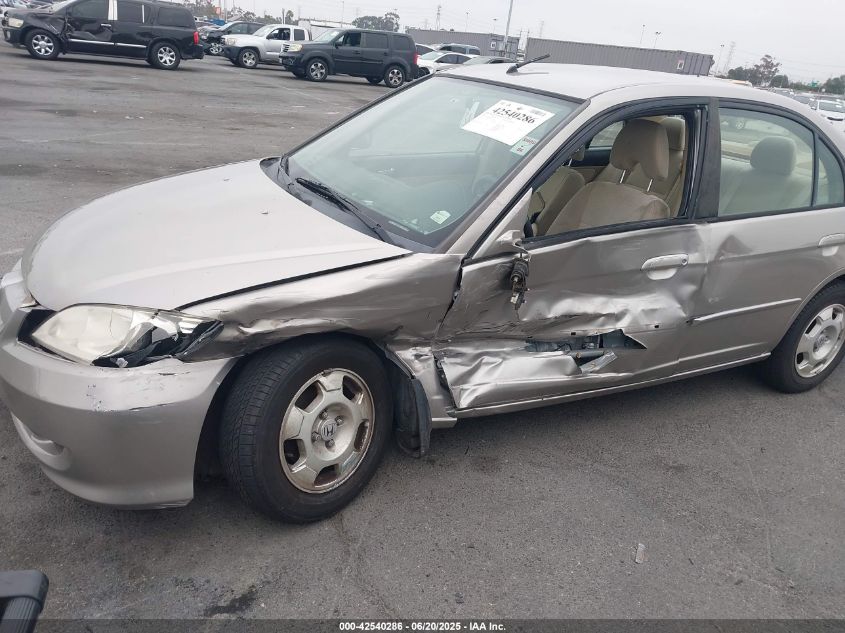 2005 Honda Civic Hybrid VIN: JHMES966X5S025904 Lot: 42540286