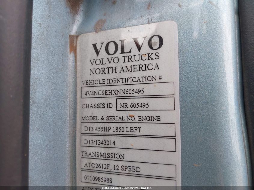 2022 Volvo VNL - 4V4NC9EHXNN605495