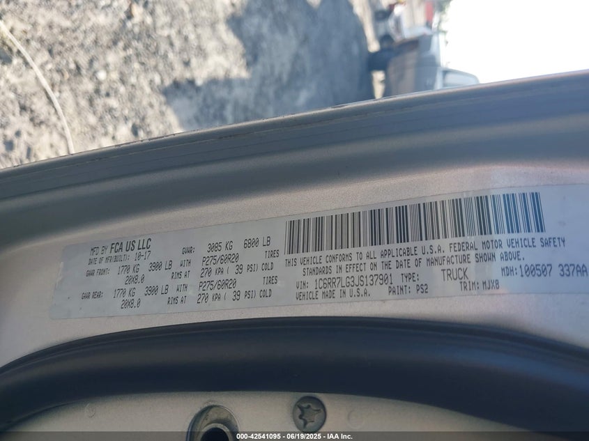 2018 RAM 1500 BIG HORN  4X4 5'7 BOX - 1C6RR7LG3JS137901