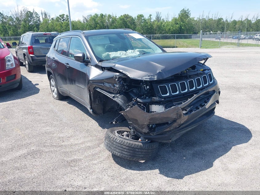 VIN 3C4NJCBB6MT509974 2021 JEEP COMPASS LATITUDE FWD