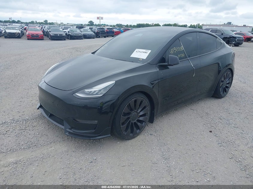 Vin: 5yjygdee2lf032643, lot: 43034910, tesla model y long range dual motor all-wheel drive 20202