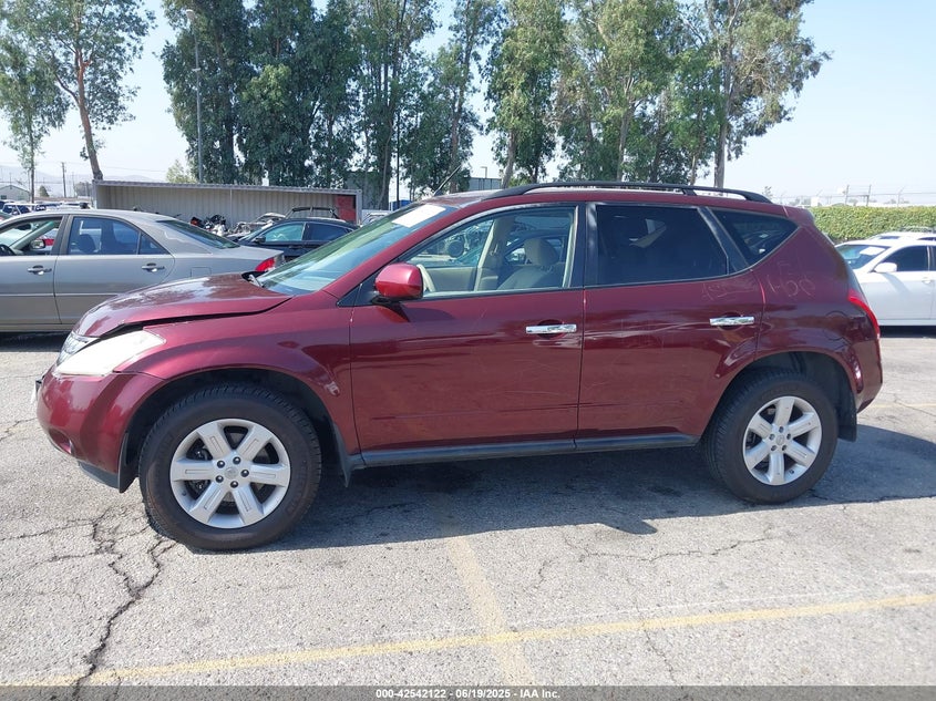 2007 Nissan Murano S VIN: JN8AZ08W47W612443 Lot: 42542122