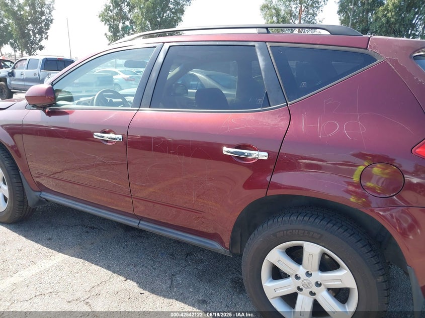 2007 Nissan Murano S VIN: JN8AZ08W47W612443 Lot: 42542122