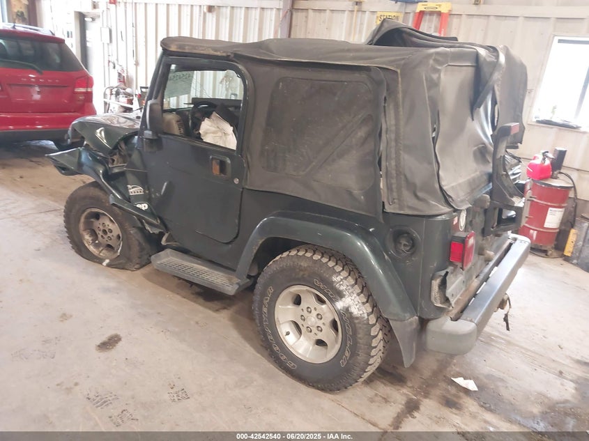 2003 Jeep Wrangler Sahara grey other gasoline 1J4FA59S73P307373 photo #4