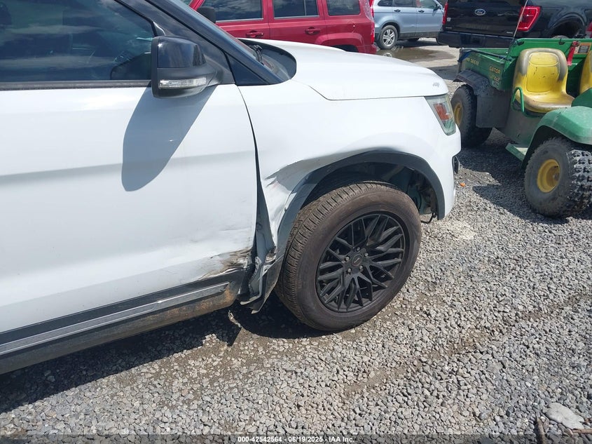 VIN 1FM5K7D87HGA43936 2017 FORD EXPLORER XLT