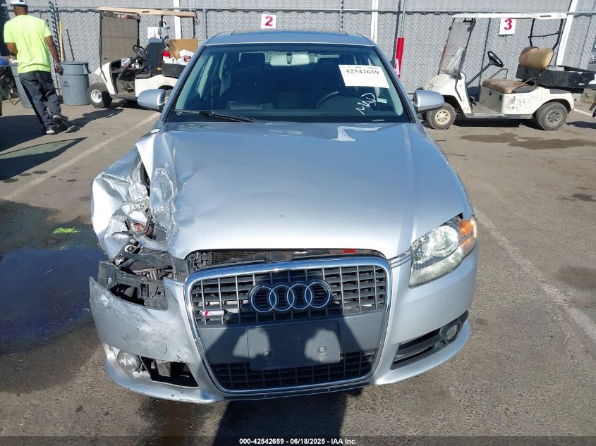 2008 Audi A4 2.0T/2.0T Special Edition VIN: WAUDF78EX8A140522 Lot: 42542659
