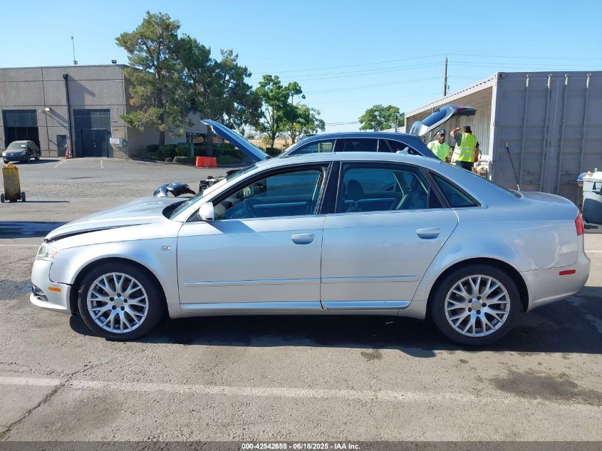 2008 Audi A4 2.0T/2.0T Special Edition VIN: WAUDF78EX8A140522 Lot: 42542659
