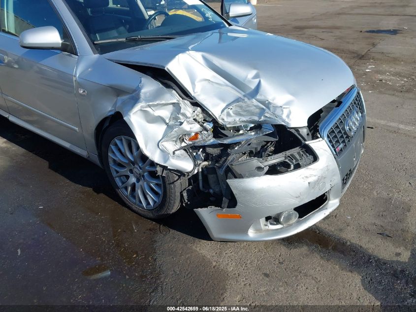 2008 Audi A4 2.0T/2.0T Special Edition VIN: WAUDF78EX8A140522 Lot: 42542659