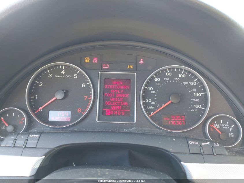 2008 Audi A4 2.0T/2.0T Special Edition VIN: WAUDF78EX8A140522 Lot: 42542659