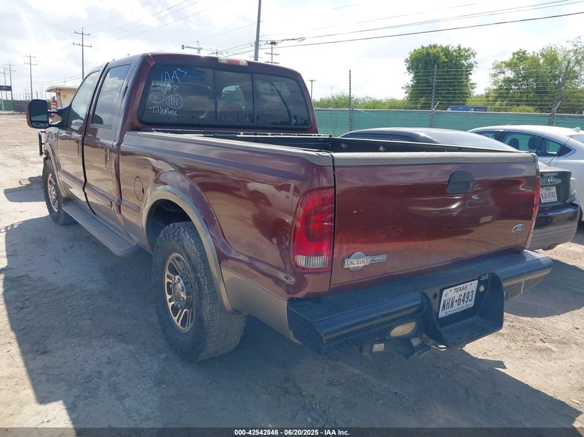 2006 FORD F250 VIN: 1FTSW20526EC82555