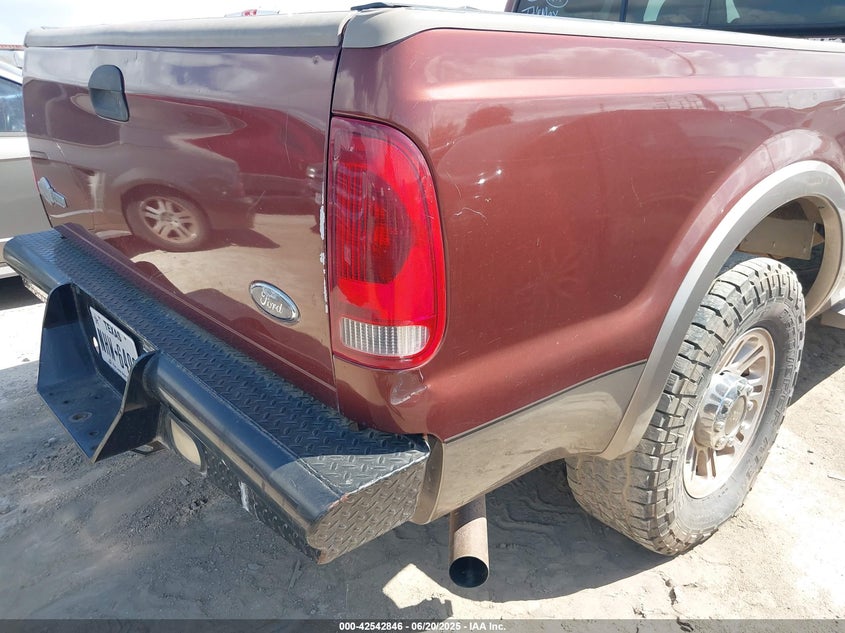 2006 FORD F250 VIN: 1FTSW20526EC82555