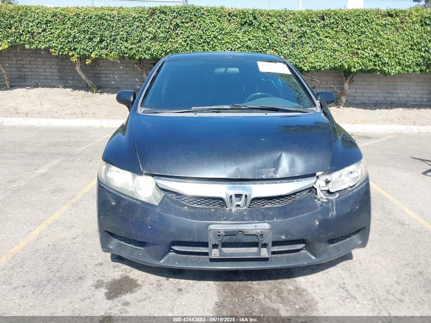 2009 HONDA CIVIC VIN: 19XFA16639E045043