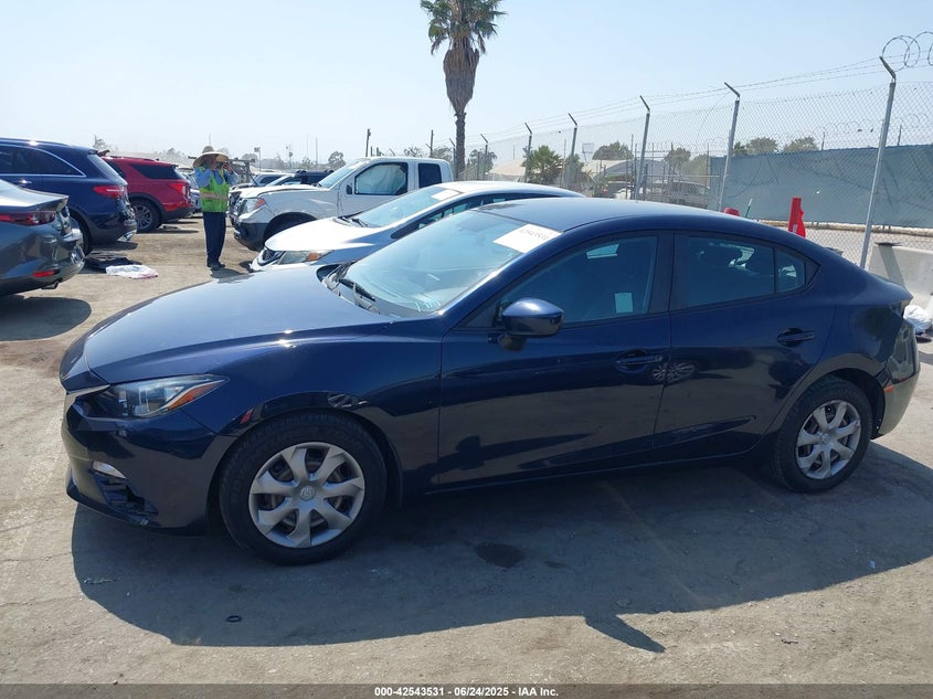 2015 MAZDA MAZDA3 I SPORT - 3MZBM1U70FM130485