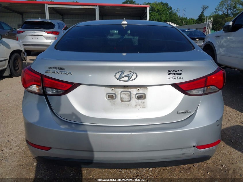 2014 Hyundai Elantra Limited VIN: 5NPDH4AE2EH488812 Lot: 42543844