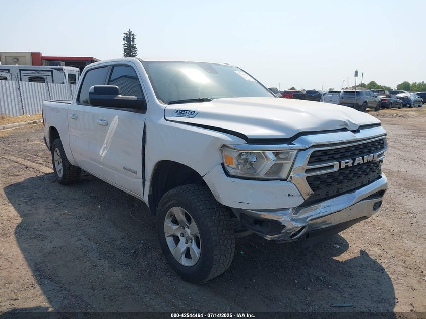 Vin: 1c6rreft2nn261188, lot: 43037294, ram 1500 big horn  4x2 5'7 box 20221