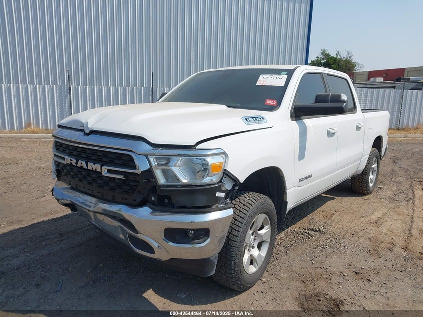 Vin: 1c6rreft2nn261188, lot: 43037294, ram 1500 big horn  4x2 5'7 box 20222
