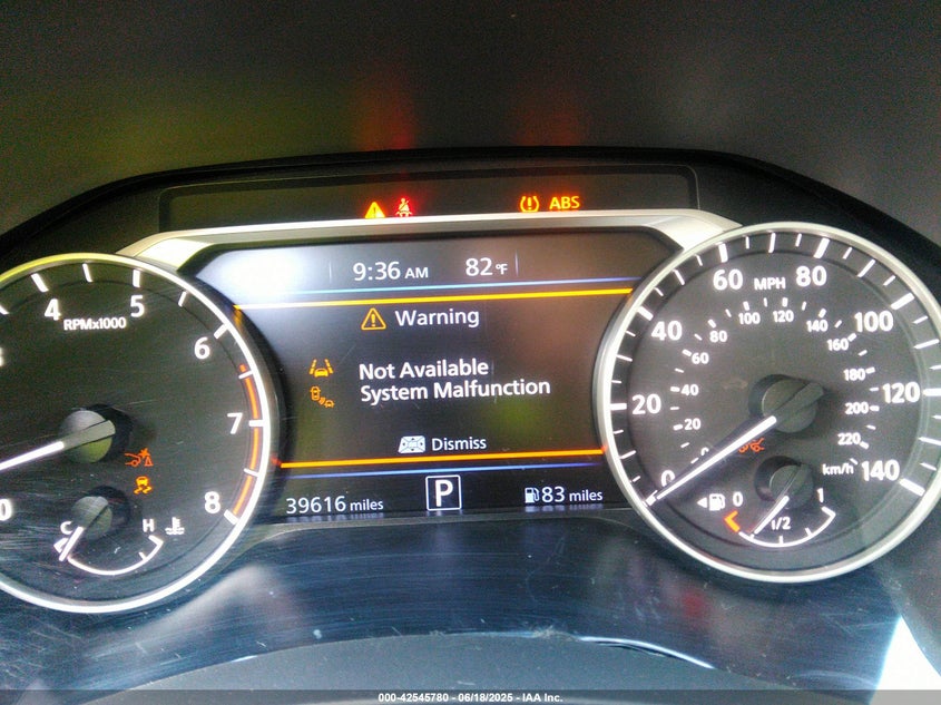 2022 Nissan Altima Sr Fwd VIN: 1N4BL4CVXNN311658 Lot: 42545780